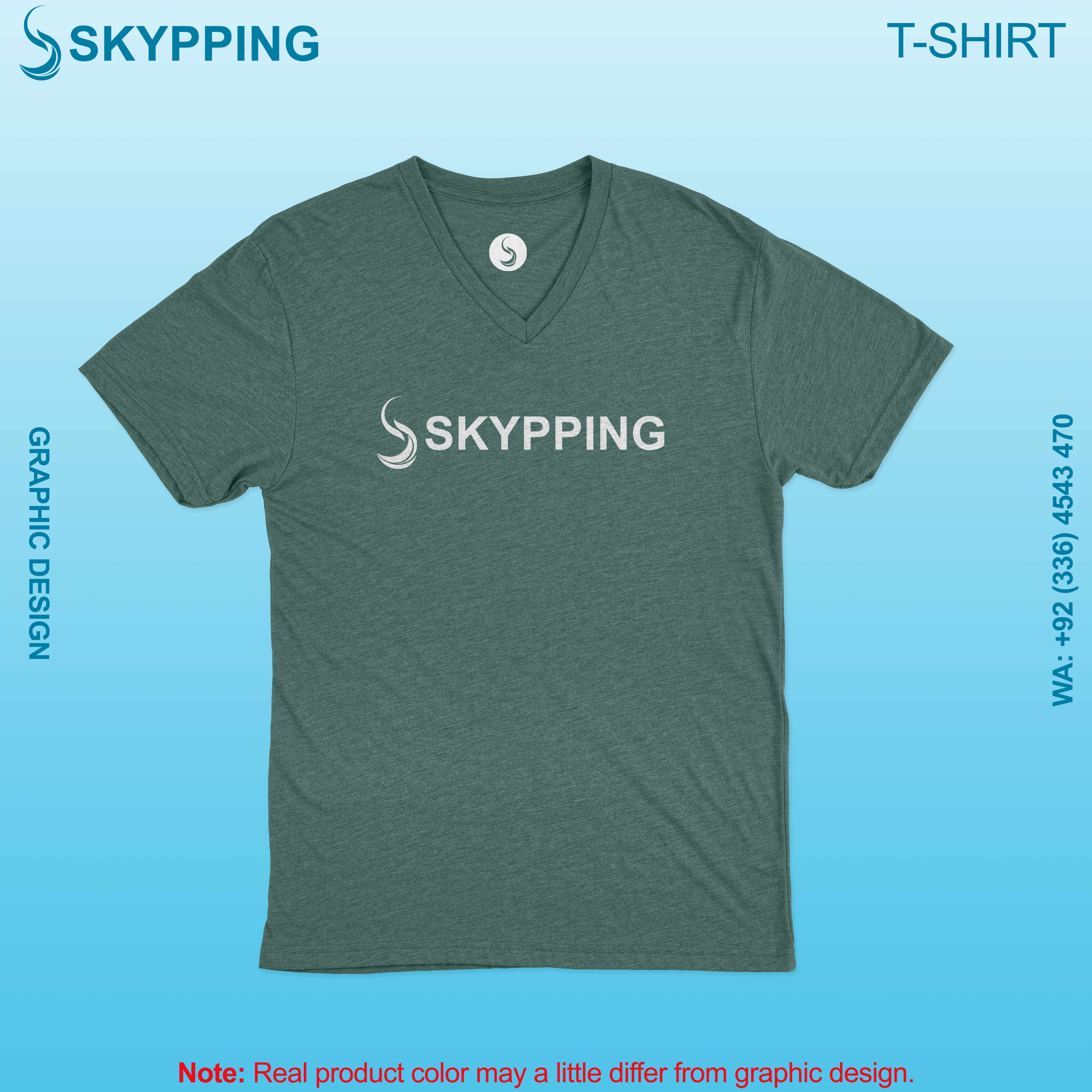 V-Neck Short set-in style sleeve t-shirt for men